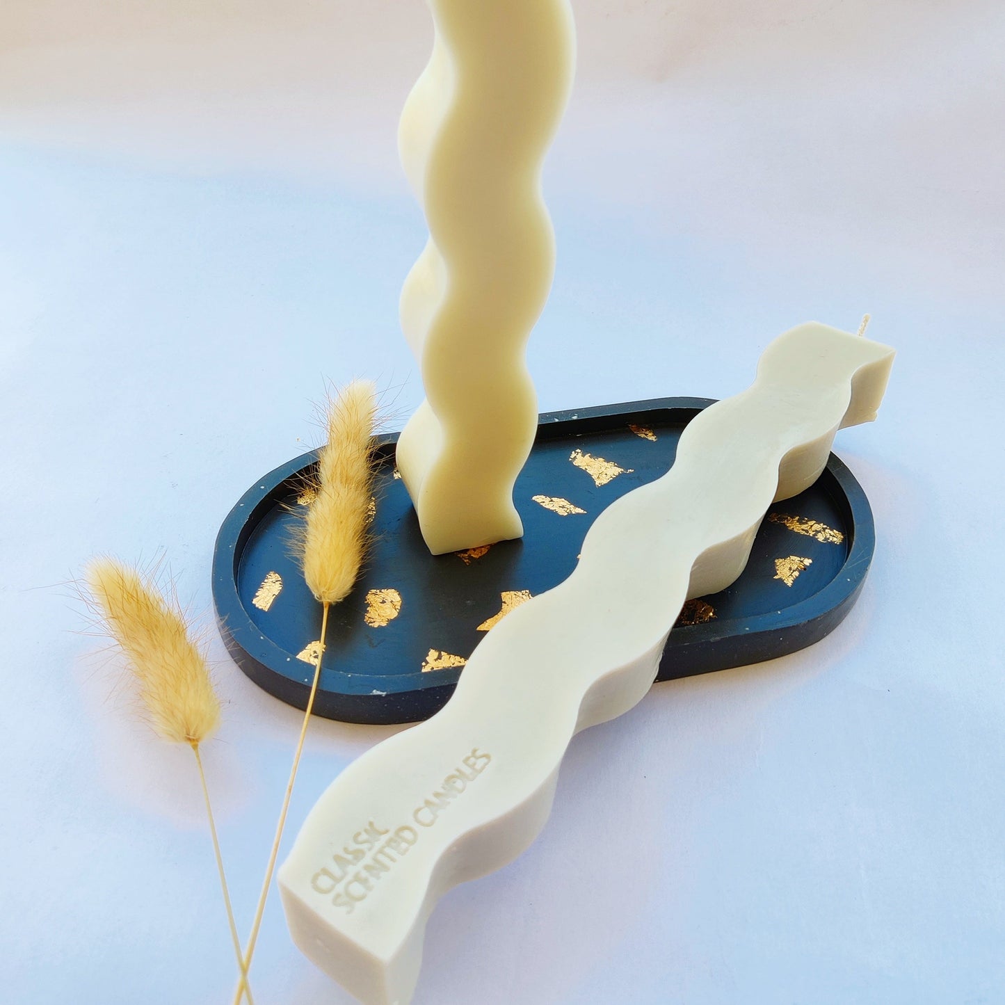 Wave Pillar Candle