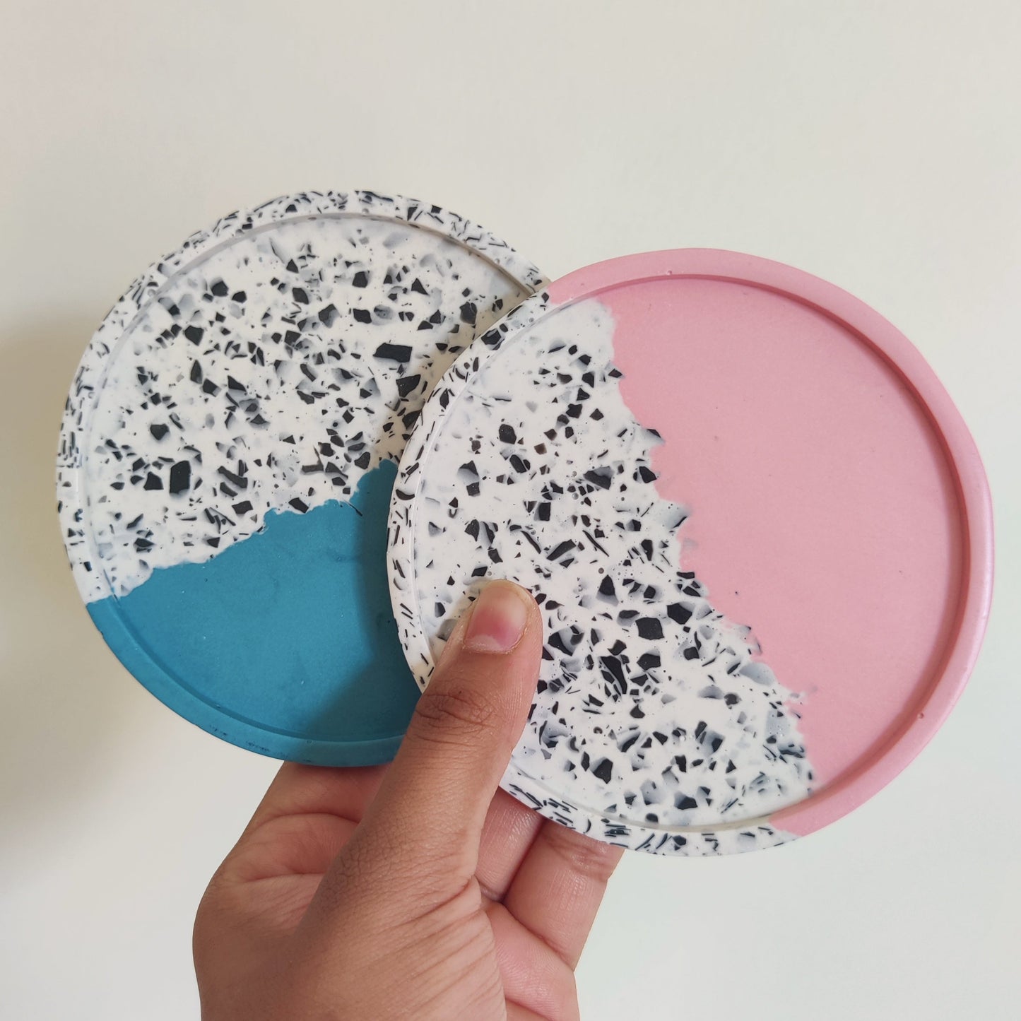 Navy Blue and Monochrome Coasters