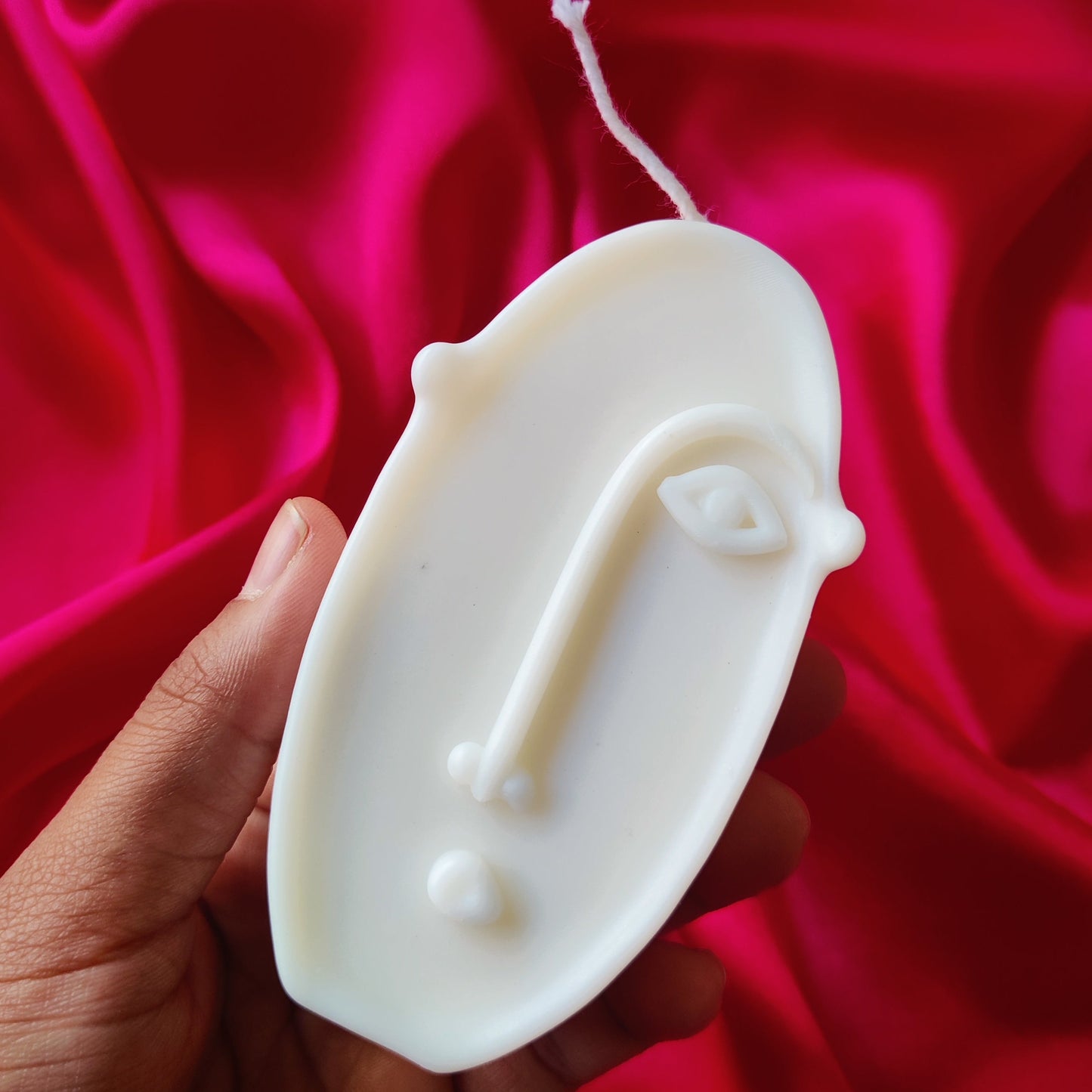 Quirky Face Oval Candle
