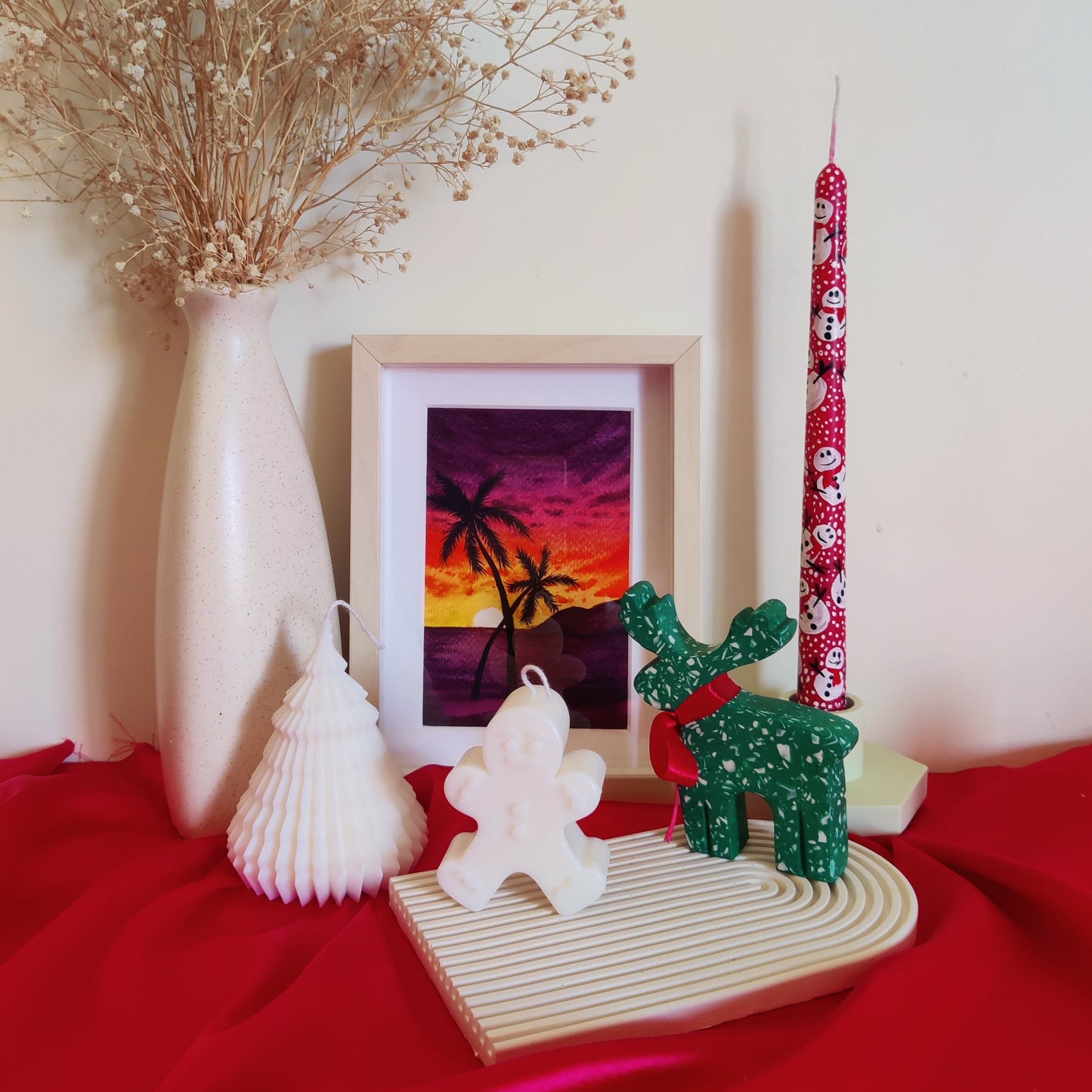 Gingerbread Man Candle