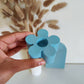 Light Blue Flower Candle Holder