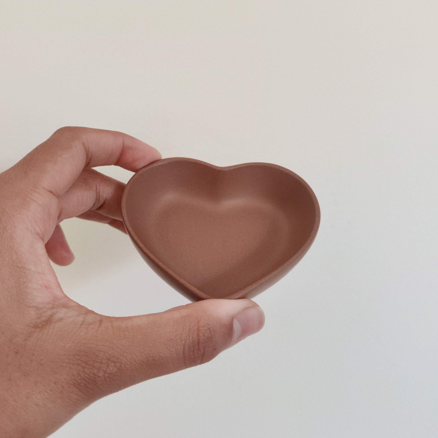 Brown Heart Trinket Tray