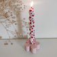 Pink Flower Candle Holder