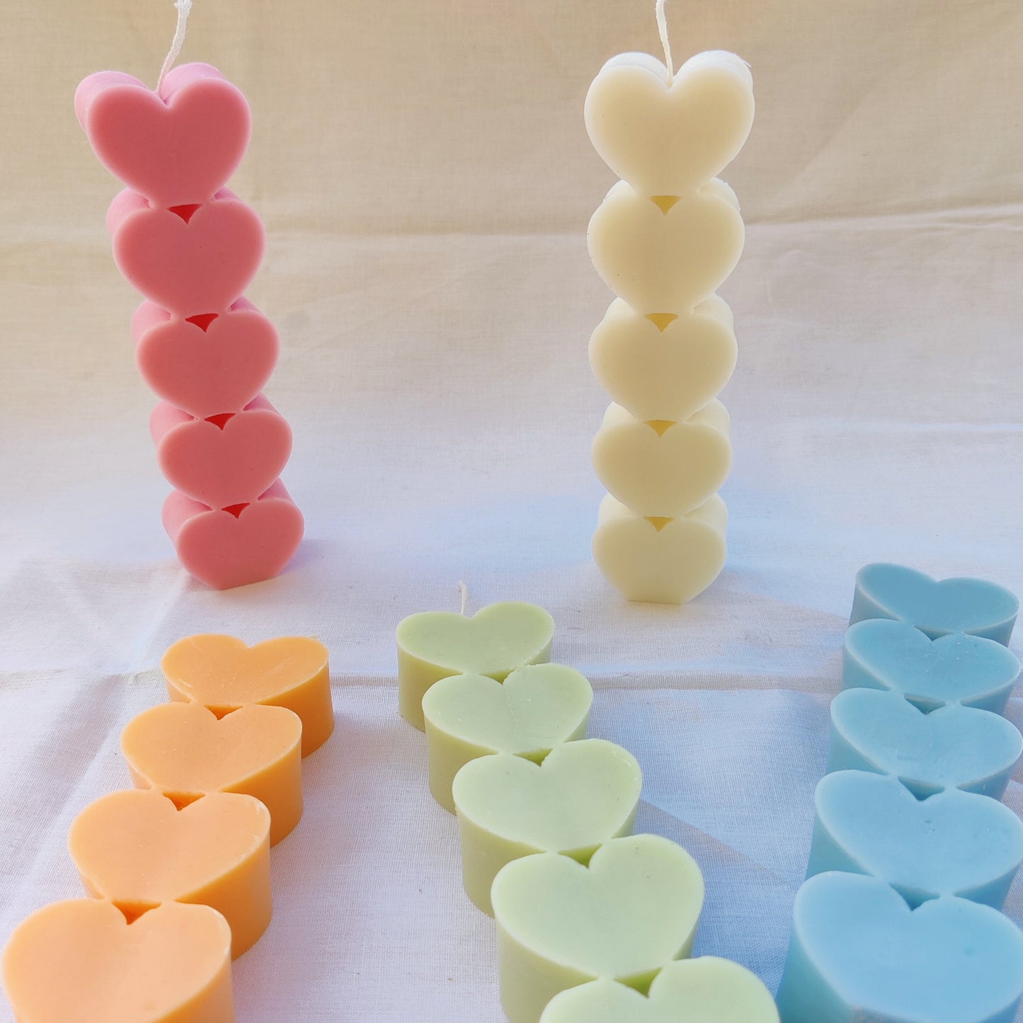 Heart Pillar Candle