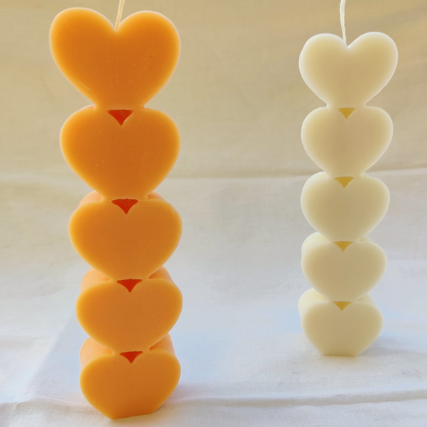 Heart Pillar Candle