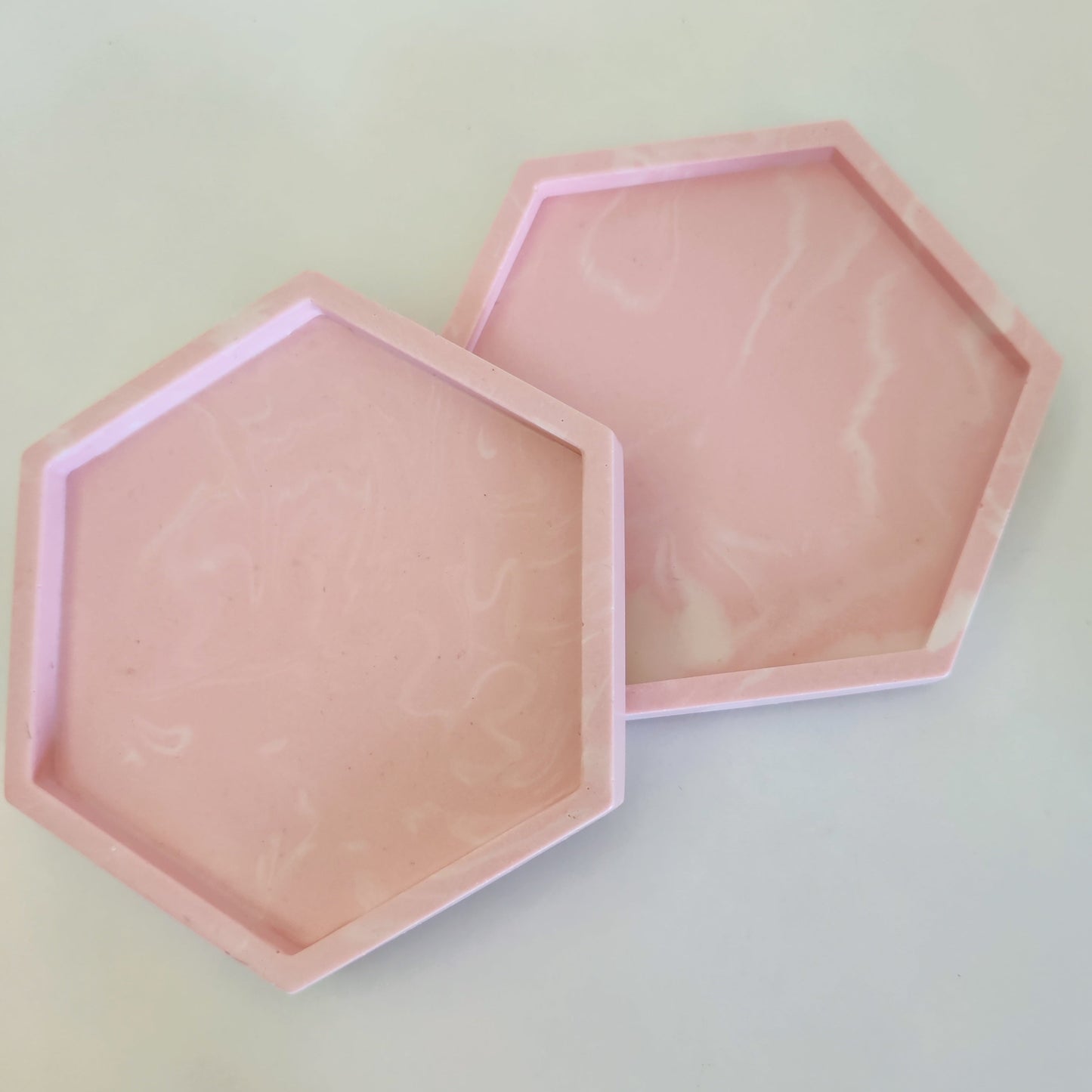 Pink Marbel Coasters