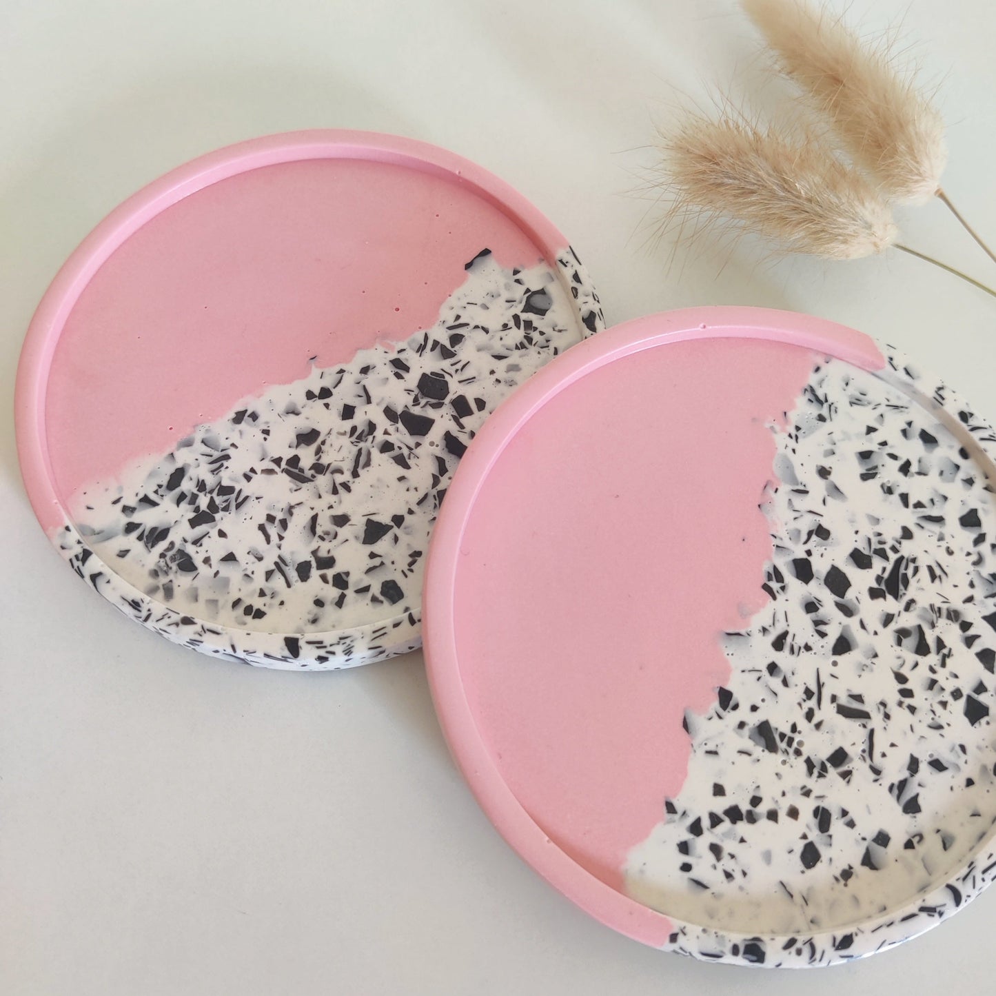 Pink and Monochrome Coasters