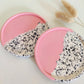 Pink and Monochrome Coasters