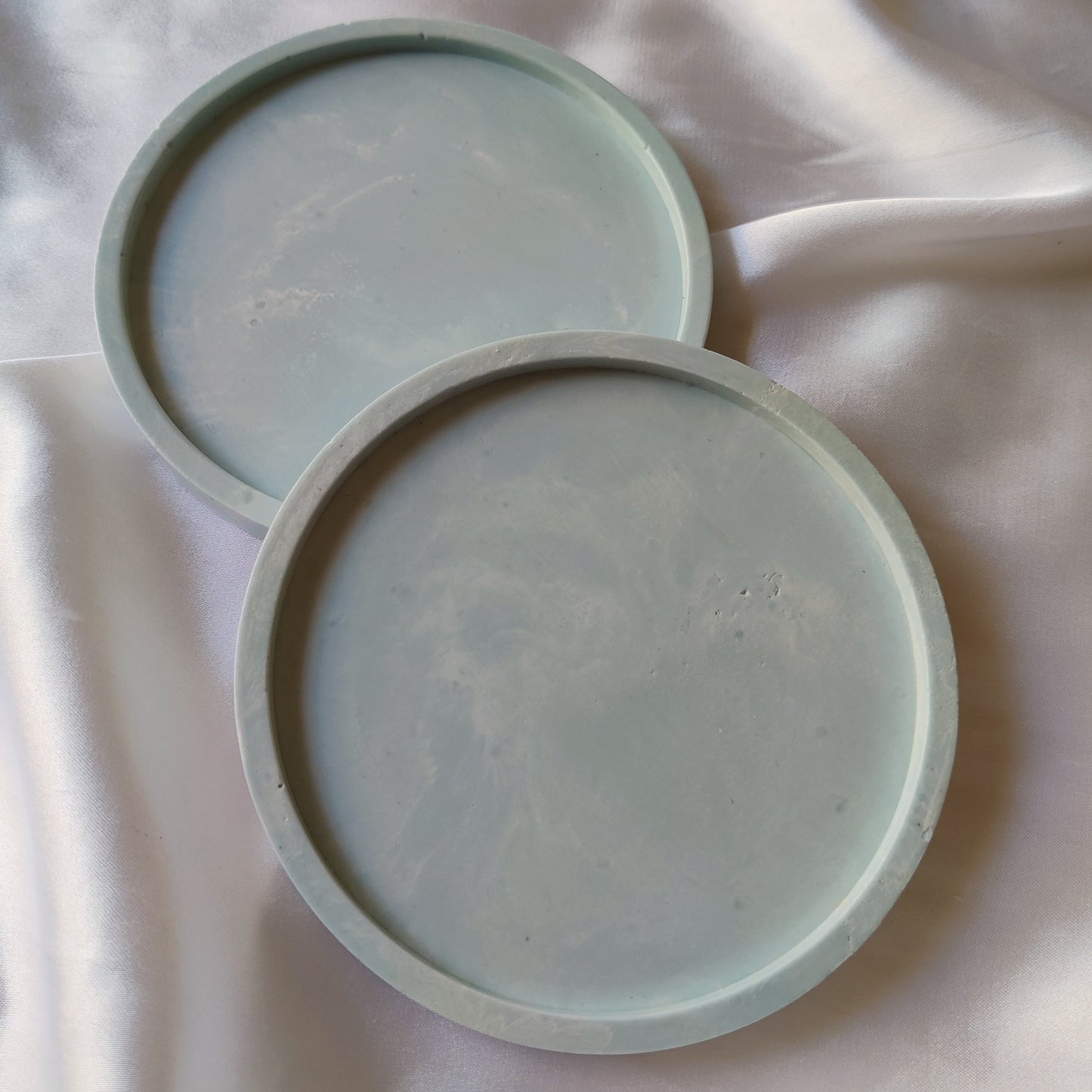 Light Blue Marbel Coasters