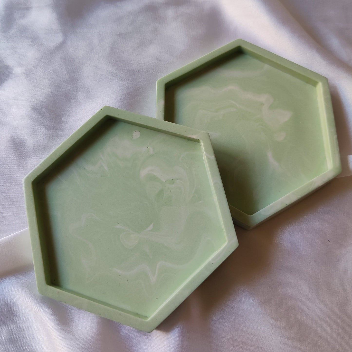 Sage Marbel Coasters