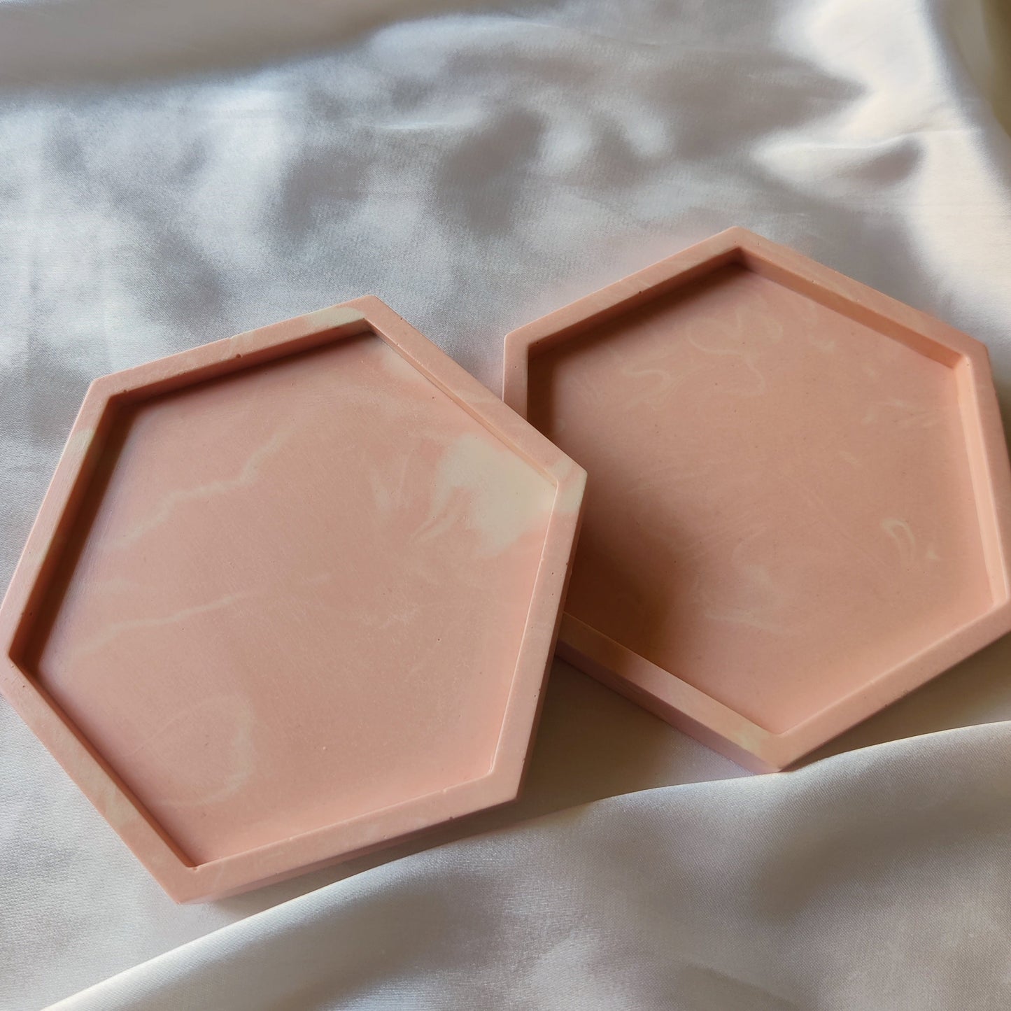 Pink Marbel Coasters