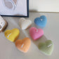 Ribbed Heart Candle