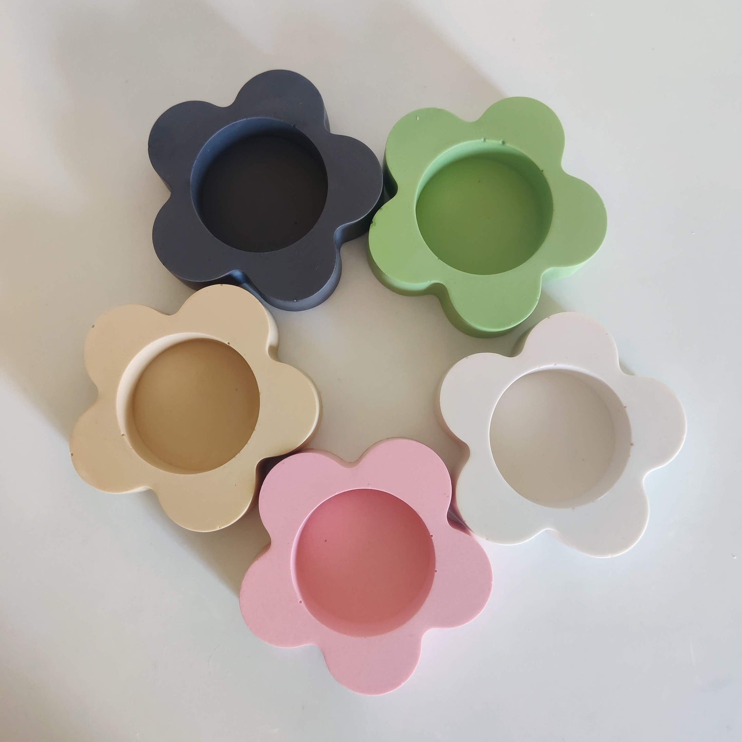 Sage Flower Tealight Candle Holder