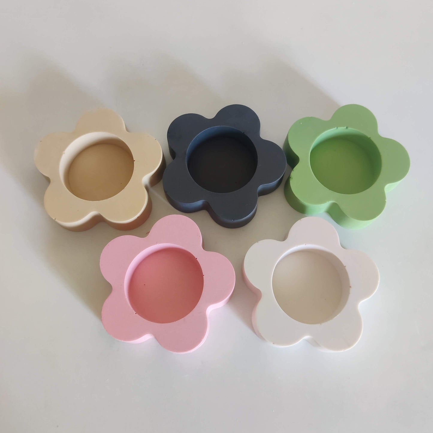Sage Flower Tealight Candle Holder