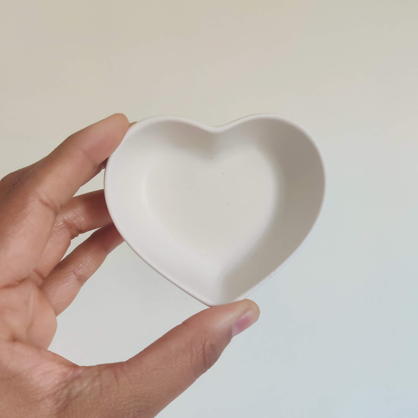 White Heart Trinket Tray